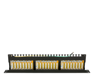 ExtraLink  Patchpanel 24p 19" 1U STP 5e półka (czarna) - 1323218 - zdjęcie 5